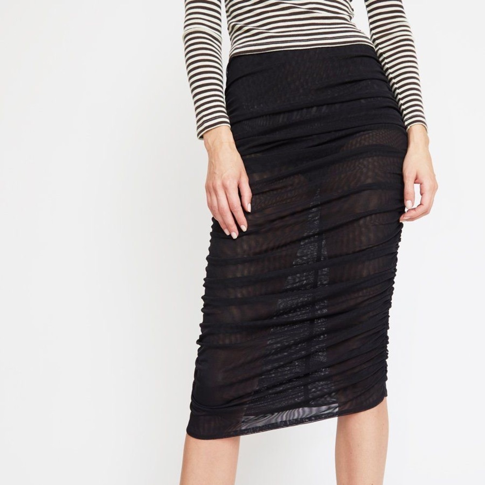 PRISCAVera Gathered Mesh Skirt with Briefs